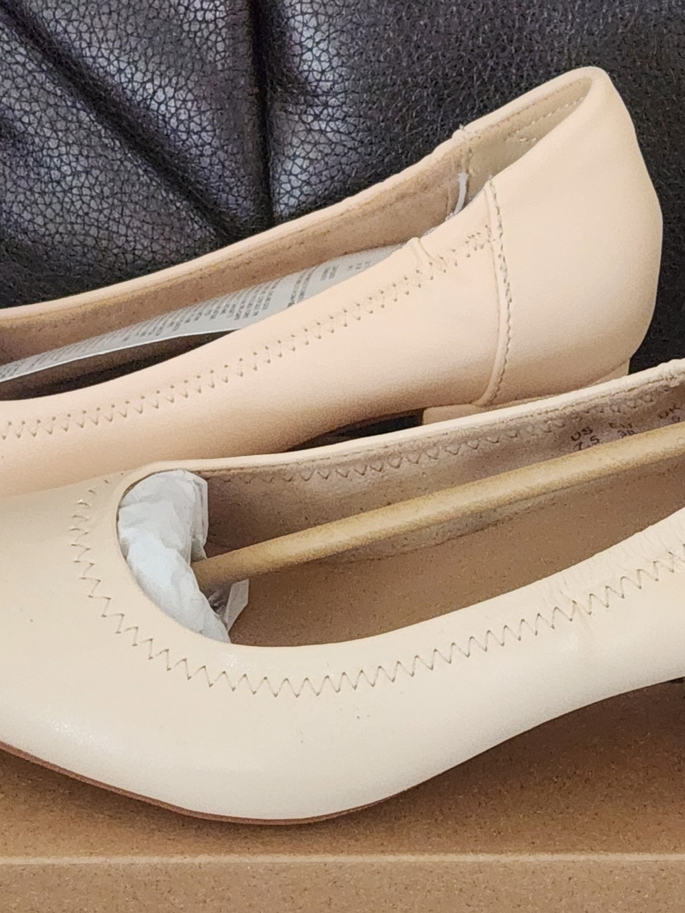 Classic Women's Cream Ballet Flats - Comfortable Everyday Shoe